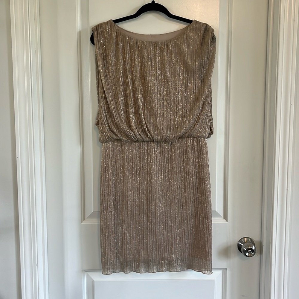 EnFocus Petite gold glitter dress size 14P